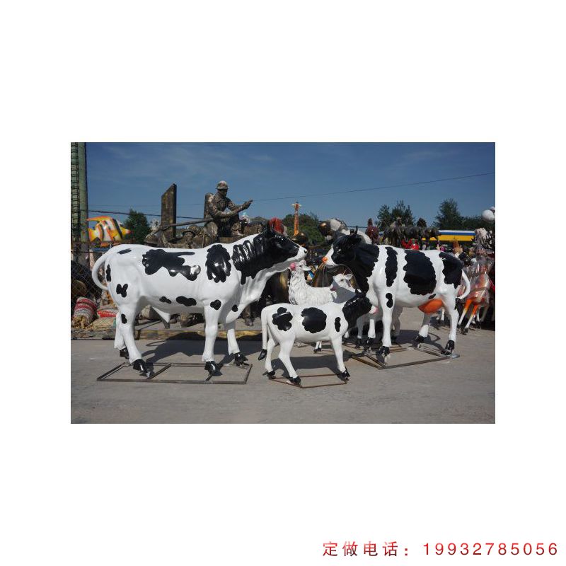 玻璃钢奶牛雕塑  (4)