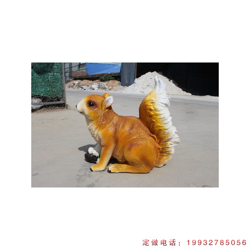 玻璃钢仿真松鼠雕塑  (6)