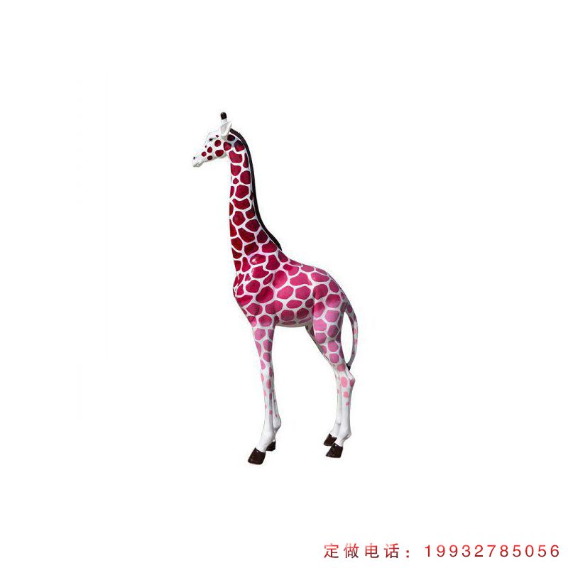 商场玻璃钢长颈鹿动物雕塑（2）