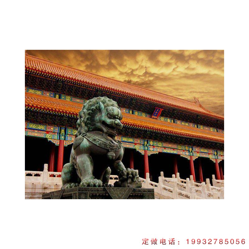 景区狮子动物铜雕（2）