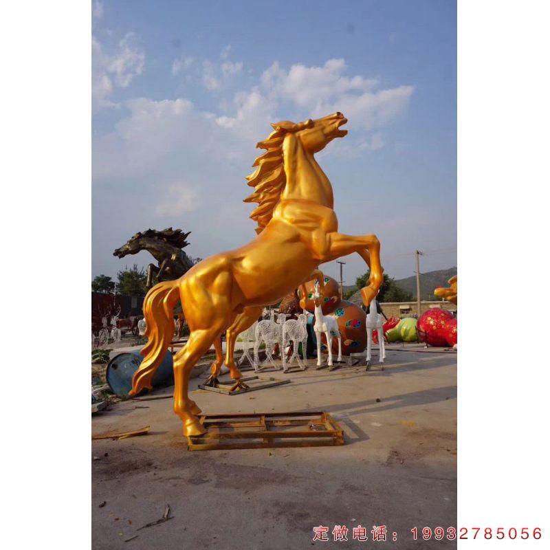 企业奔马动物铜雕（3）
