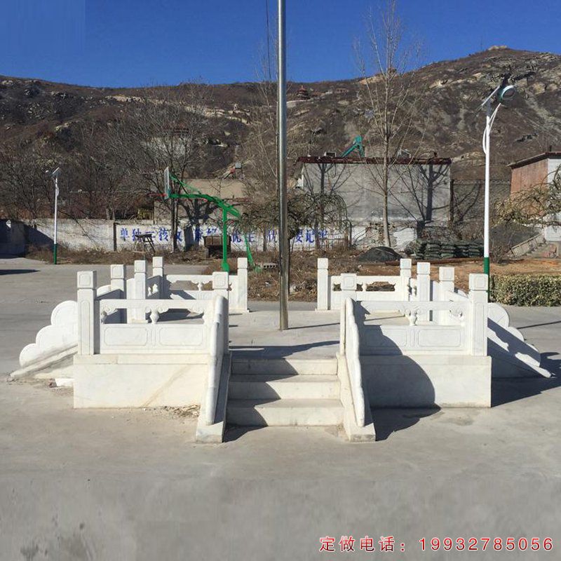 公园汉白玉升旗台景观石雕（2）