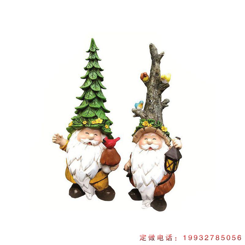 园林玻璃钢小矮人卡通雕塑（2）