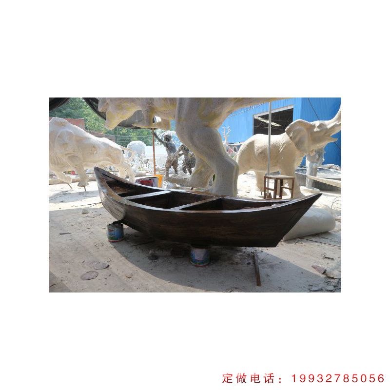景区玻璃钢船景观雕塑（1）