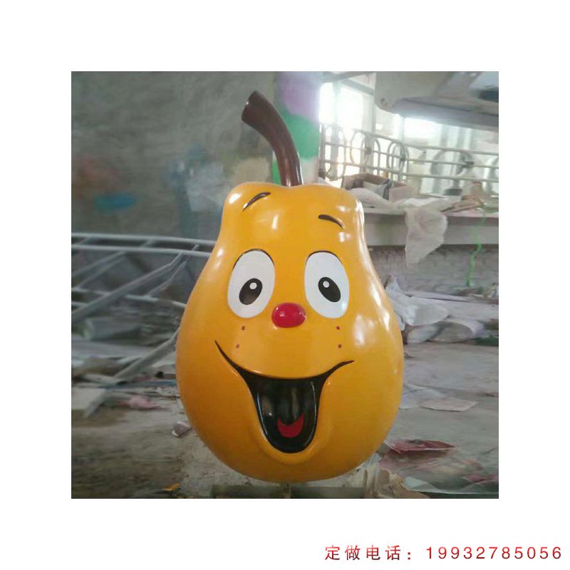 步行街玻璃钢梨景观雕塑（2）
