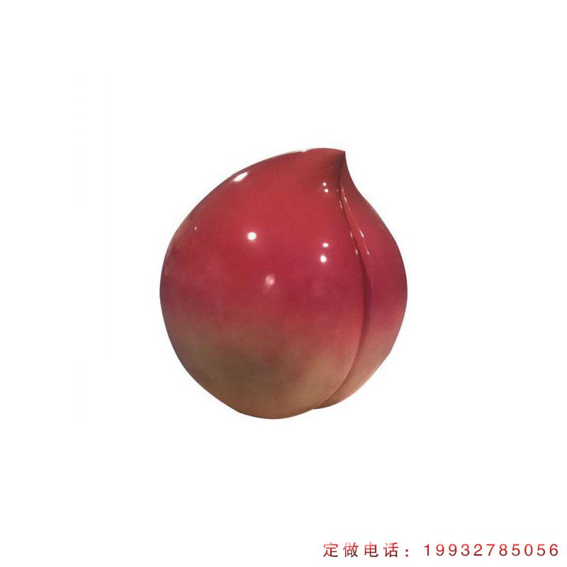 广场玻璃钢桃子景观雕塑（2）