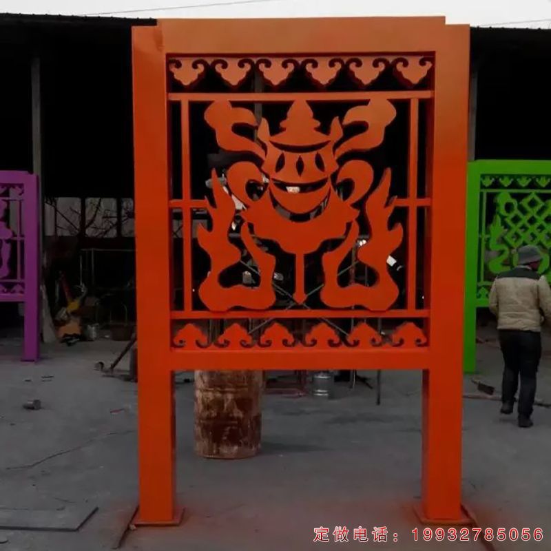 景区不锈钢宣传栏景观雕塑（2）