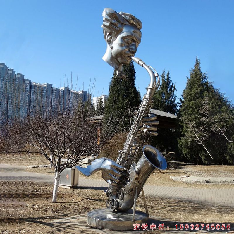 酒店不锈钢乐器景观雕塑（2）