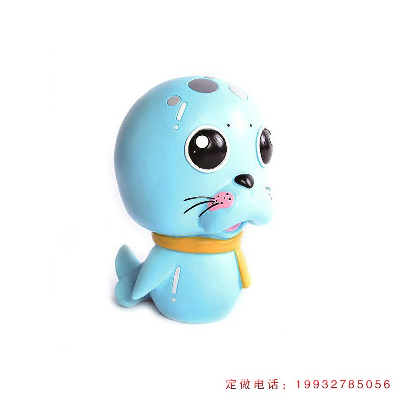 酒店玻璃钢海狮动物雕塑（1）