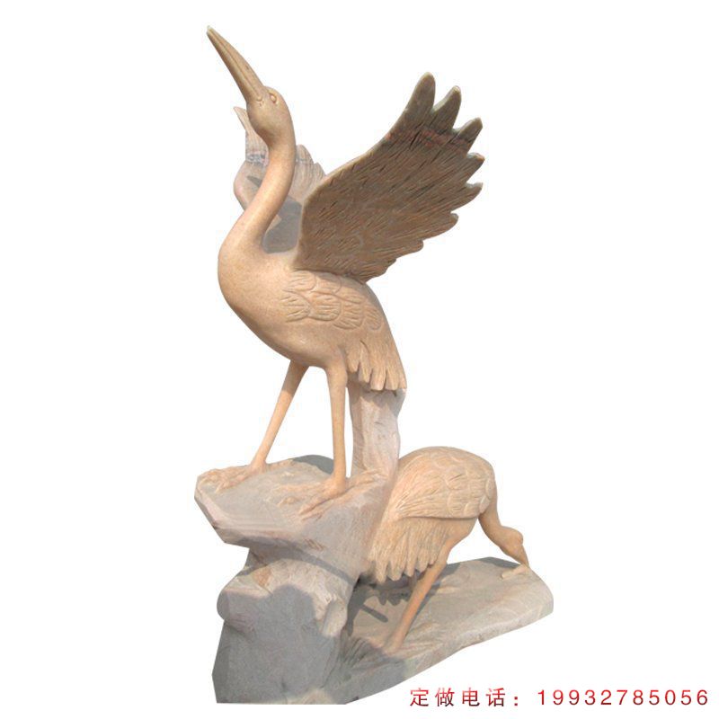 医院仙鹤动物石雕（2）