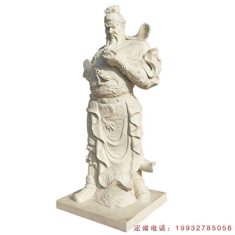 城市街道关公人物石雕（2）