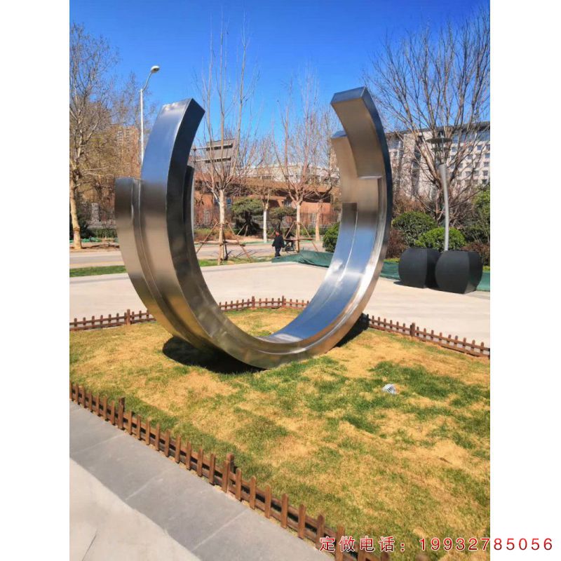 学校不锈钢抽象景观雕塑（2）