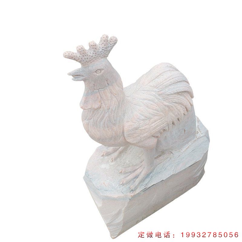 城市大理石鸡动物石雕（2）