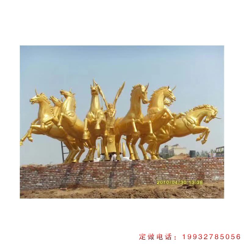学校阿波罗战车景观铜雕（2）