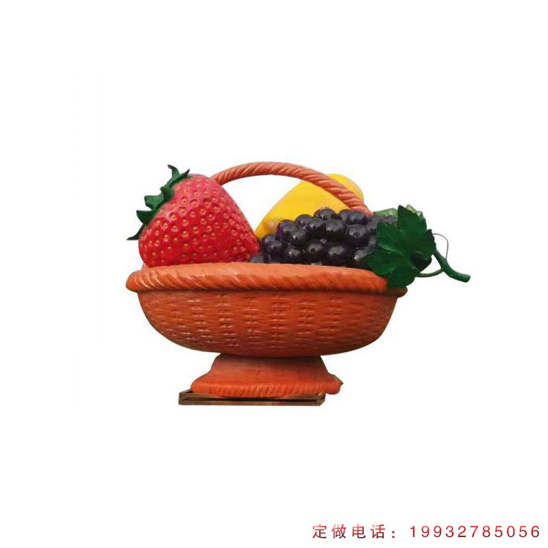 酒店玻璃钢果篮景观雕塑（2）
