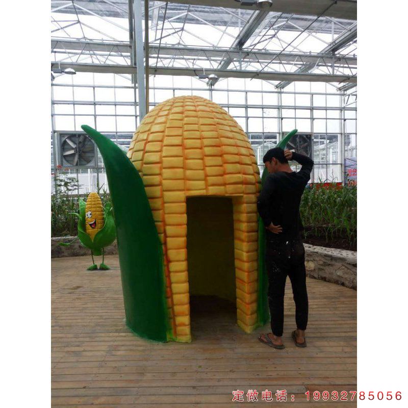 酒店玻璃钢玉米景观雕塑（2）