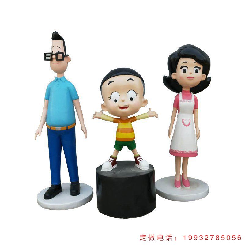 企业玻璃钢大头儿子卡通雕塑（2）