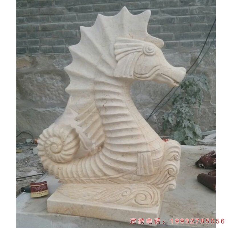 游乐场海马动物石雕（1）