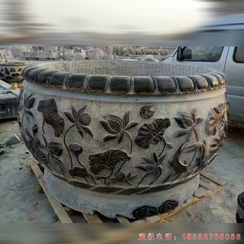 企业鱼缸景观石雕（2）