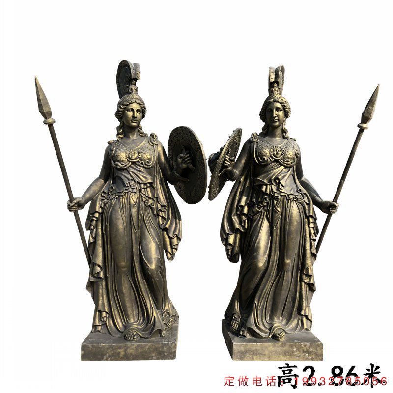 景区西方人物铜雕（1）