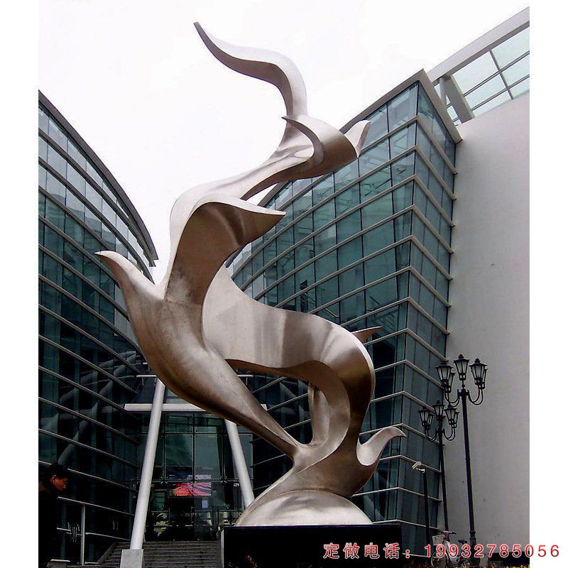 城市不锈钢鸽子动物雕塑（1）