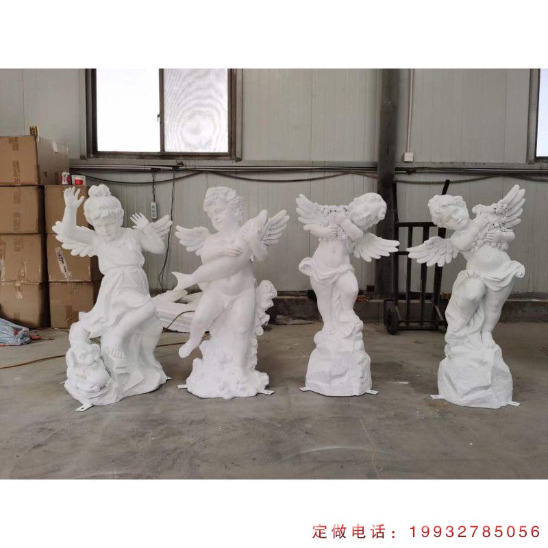 企业人物天使石雕（2）