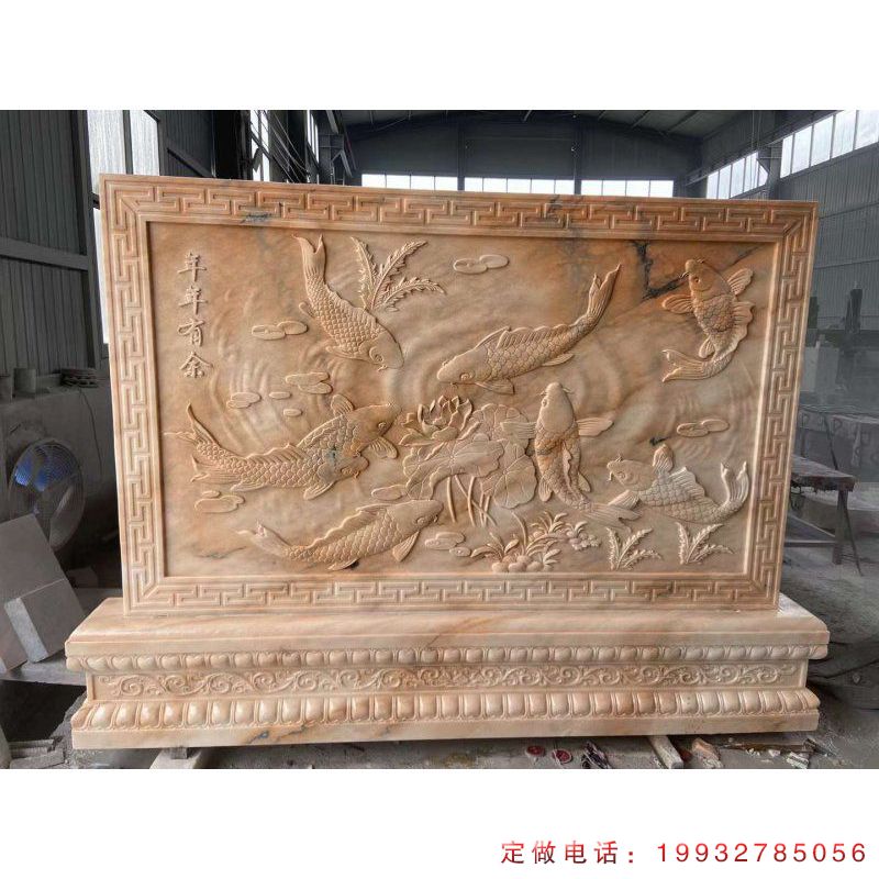 商业街景观影壁石雕（3）