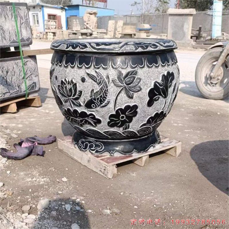 医院景观鱼缸石雕（2）