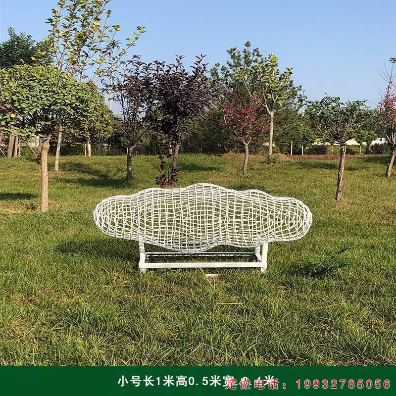 步行街不锈钢云朵景观雕塑（2）