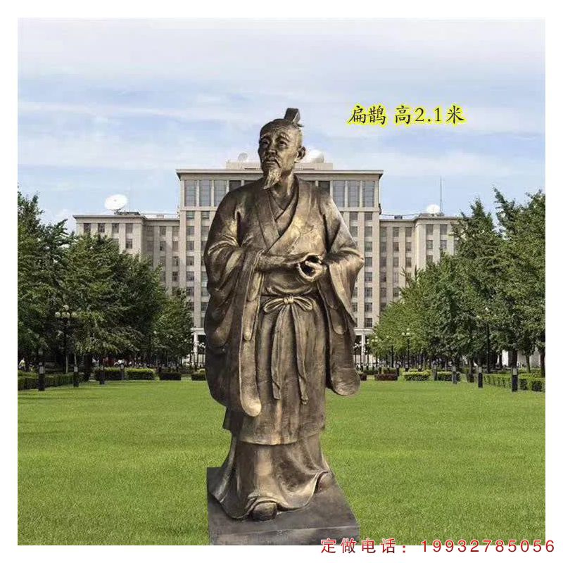 景区扁鹊古代人物铜雕（1）