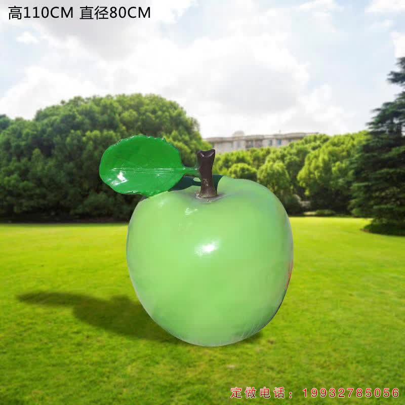 步行街玻璃钢景观苹果雕塑（1）