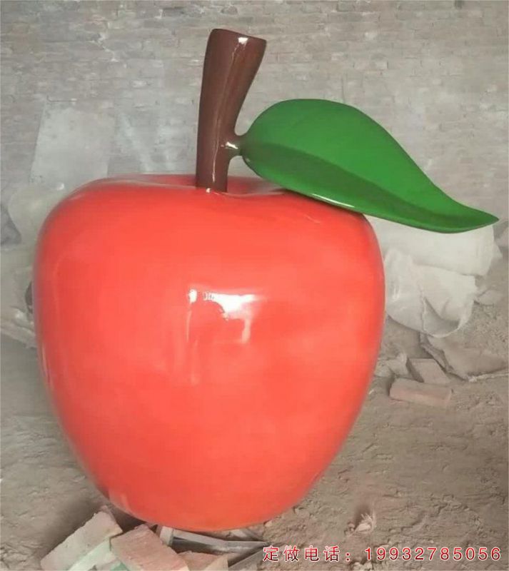 蔬菜玻璃钢苹果雕塑