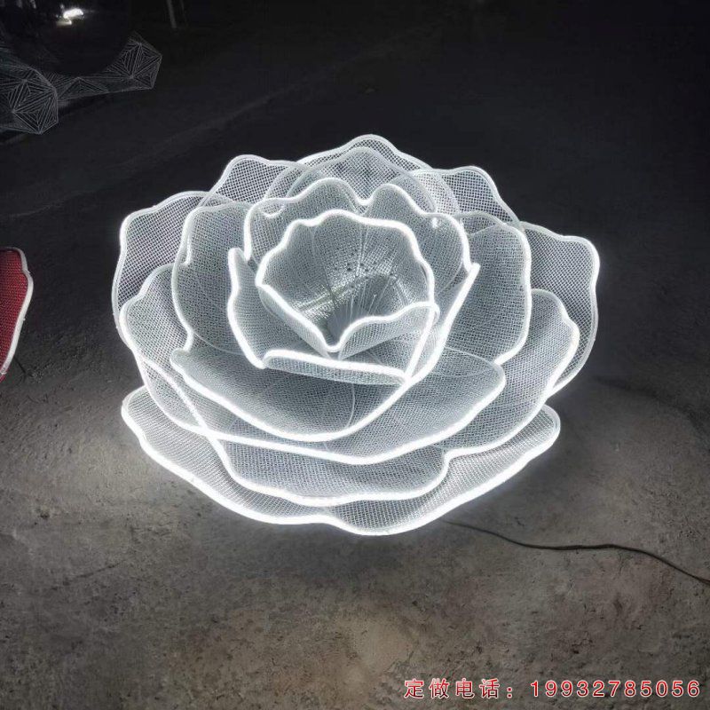 广场不锈钢花景观雕塑（3）