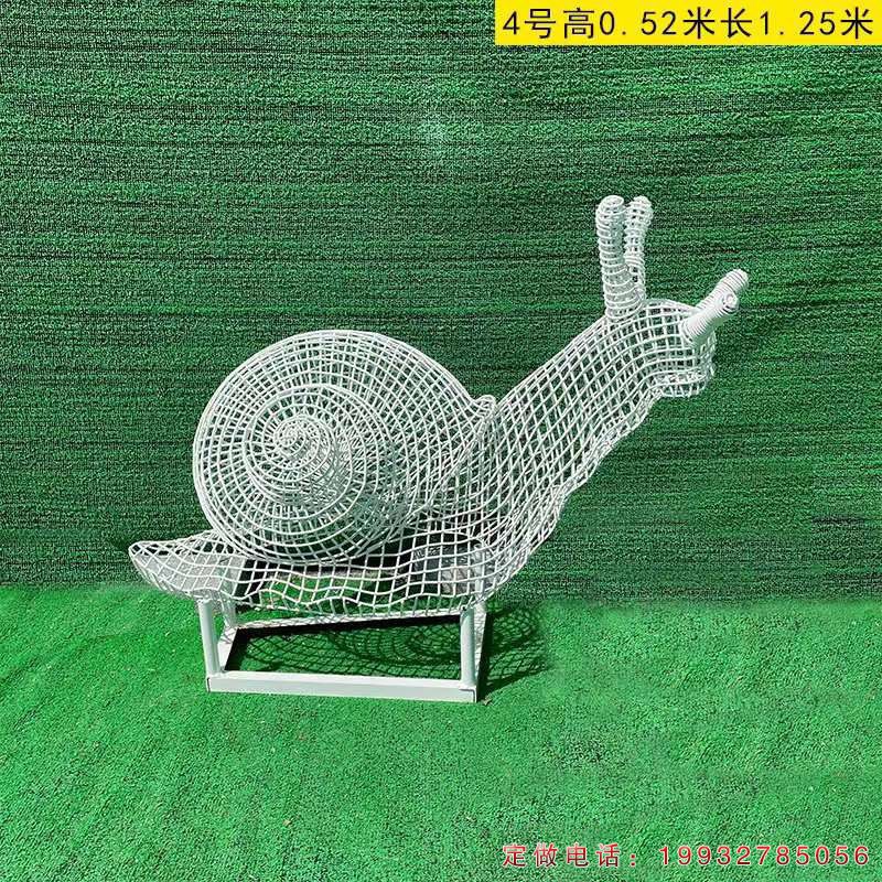 花园不锈钢蜗牛动物雕塑（2）