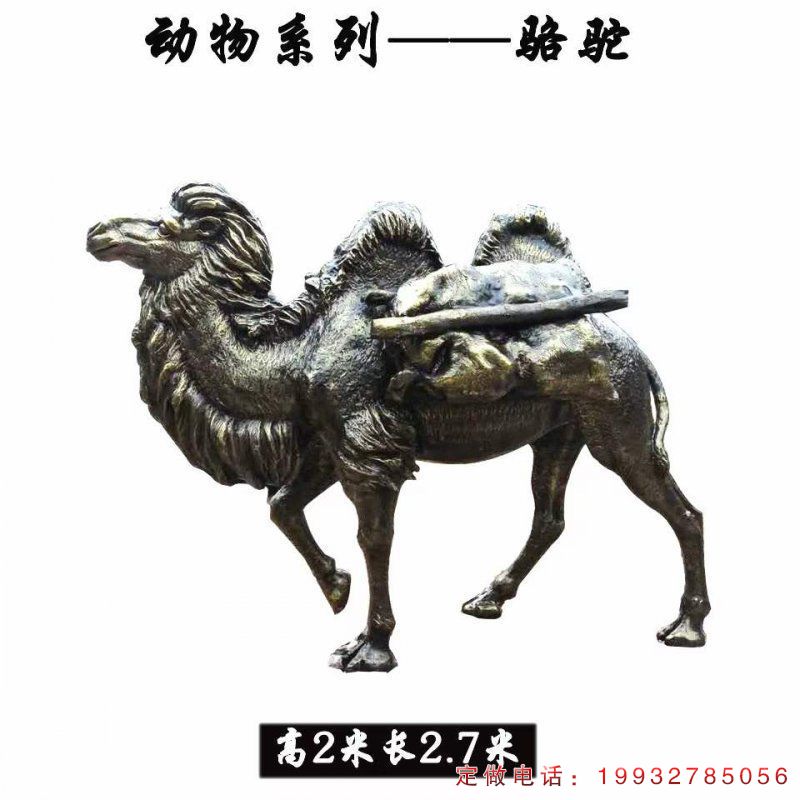 城市动物骆驼铜雕（2）