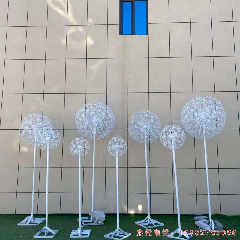 庭院不锈钢蒲公英景观雕塑（2）