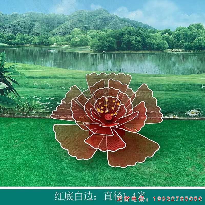 酒店不锈钢景观花雕塑（2）